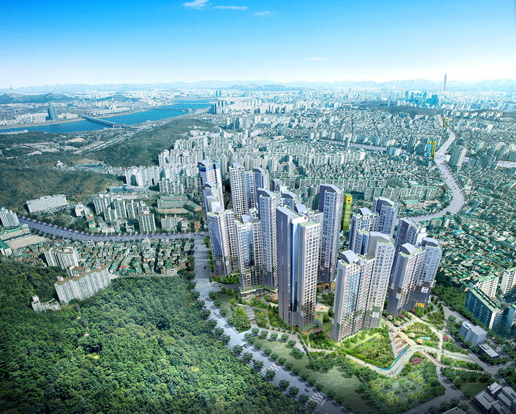 동양라파크 사당 항공전망도